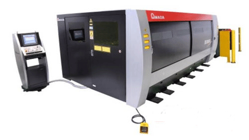 中小功率光纤激光自动化全封闭切割系统